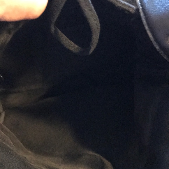 Faux Suede and Fur Black Satchel - Picture 9 of 9